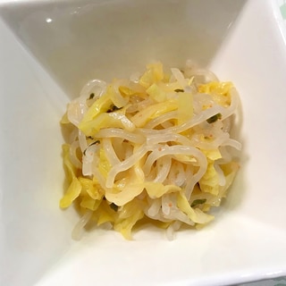 粉末パスタソースで作る☆しらたきの明太子和え